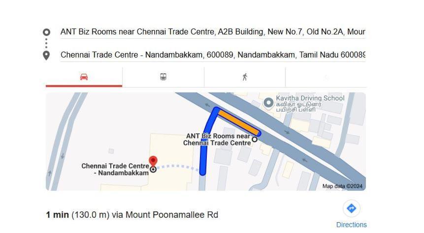 Ant Biz Rooms Near Chennai Trade Centre Eksteriør billede